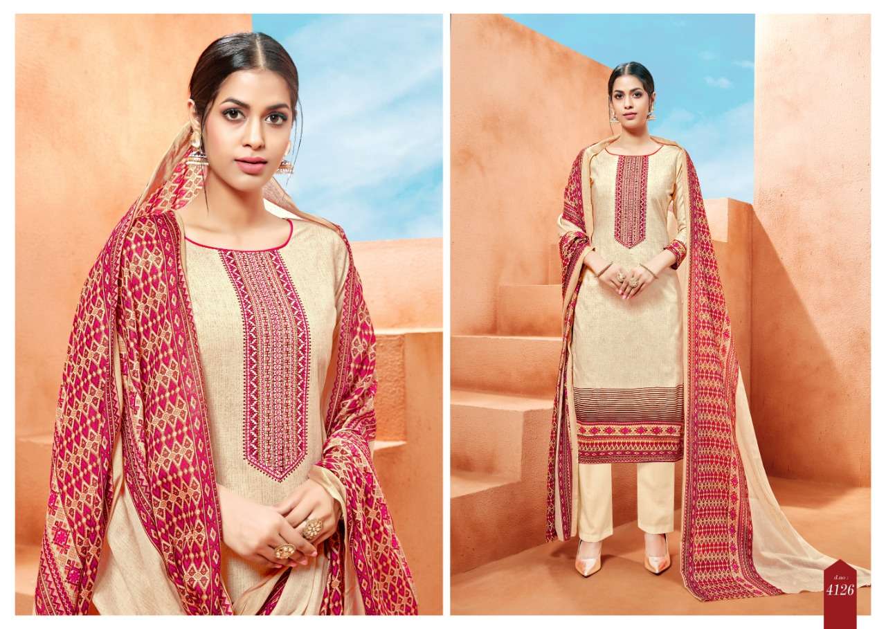 AAFIYA BY SB TRENDZ 4121 TO 4130 SERIES BEAUTIFUL STYLISH SHARARA SUITS FANCY COLORFUL CASUAL WEAR & ETHNIC WEAR & READY TO WEAR CAMBRIC COTTON DRESSES AT WHOLESALE PRICE