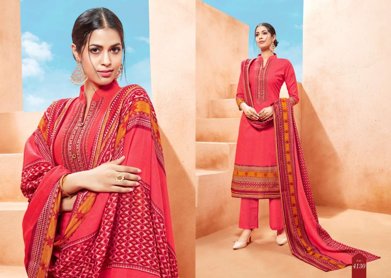 AAFIYA BY SB TRENDZ 4121 TO 4130 SERIES BEAUTIFUL STYLISH SHARARA SUITS FANCY COLORFUL CASUAL WEAR & ETHNIC WEAR & READY TO WEAR CAMBRIC COTTON DRESSES AT WHOLESALE PRICE