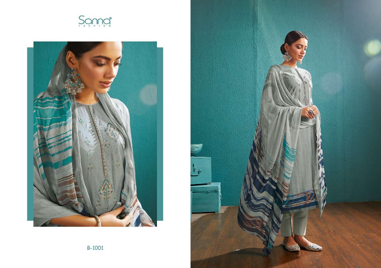BREEZE BY SANNA FASHION 1001 TO 1008 SERIES BEAUTIFUL SUITS COLLECTION BEAUTIFUL STYLISH FANCY COLORFUL CASUAL WEAR & ETHNIC WEAR PURE COTTON DIGITAL PRINTED DRESSES AT WHOLESALE PRICE
