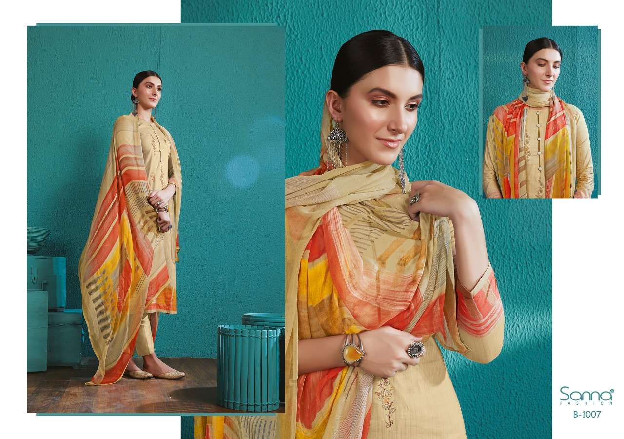 BREEZE BY SANNA FASHION 1001 TO 1008 SERIES BEAUTIFUL SUITS COLLECTION BEAUTIFUL STYLISH FANCY COLORFUL CASUAL WEAR & ETHNIC WEAR PURE COTTON DIGITAL PRINTED DRESSES AT WHOLESALE PRICE