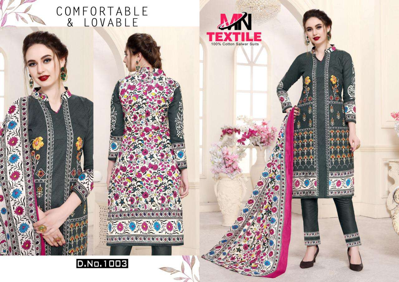 SHABNAM KARACHI QUEEN BY MN TEXTILE 1001 TO 1010 SERIES BEAUTIFUL SUITS STYLISH FANCY COLORFUL PARTY WEAR & OCCASIONAL WEAR COTTON PRINTED DRESSES AT WHOLESALE PRICE