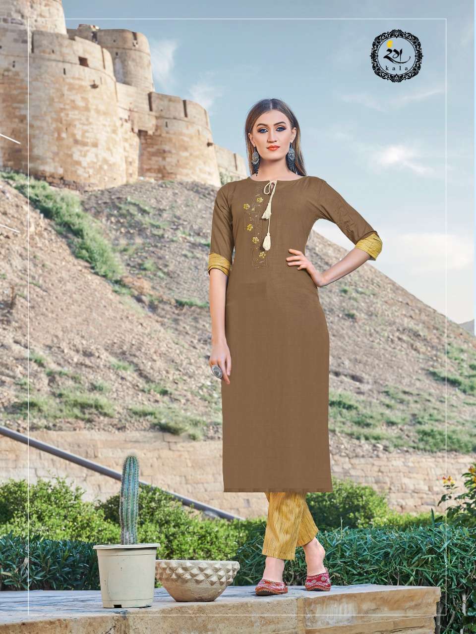 SENORITA BY RANG KALA 1001 TO 1008 SERIES BEAUTIFUL COLORFUL STYLISH FANCY CASUAL WEAR & READY TO WEAR HEAVY RAYON SLUB WITH EMBROIDERY KURTIS AT WHOLESALE PRICE