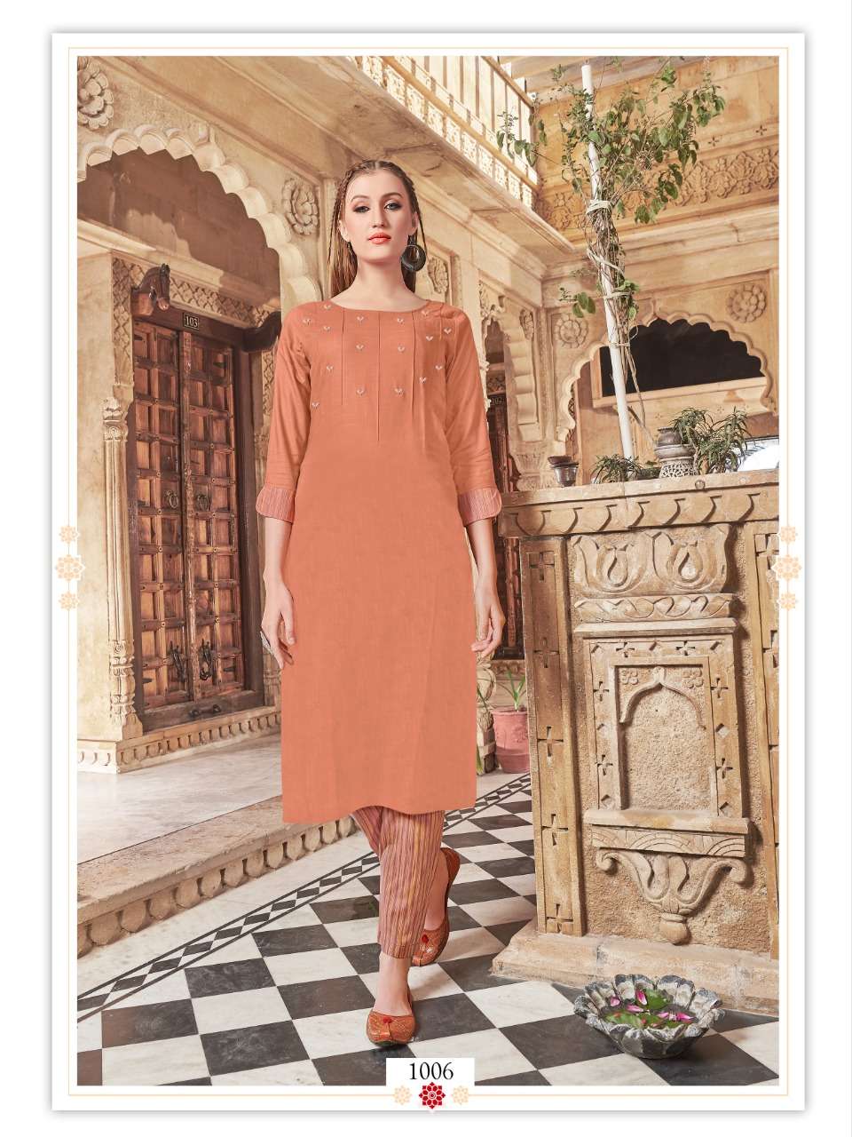 SENORITA BY RANG KALA 1001 TO 1008 SERIES BEAUTIFUL COLORFUL STYLISH FANCY CASUAL WEAR & READY TO WEAR HEAVY RAYON SLUB WITH EMBROIDERY KURTIS AT WHOLESALE PRICE