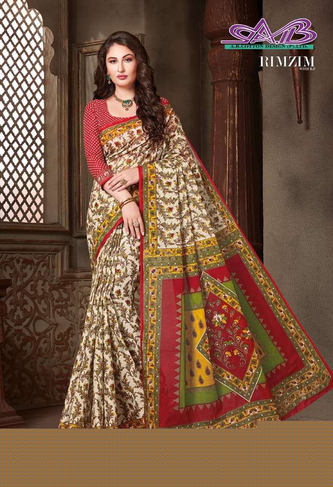 RIMZIM BY A.B FASHION 900 TO 913 SERIES INDIAN TRADITIONAL WEAR COLLECTION BEAUTIFUL STYLISH FANCY COLORFUL PARTY WEAR & OCCASIONAL WEAR MUL MUL PRINTED SAREES AT WHOLESALE PRICE
