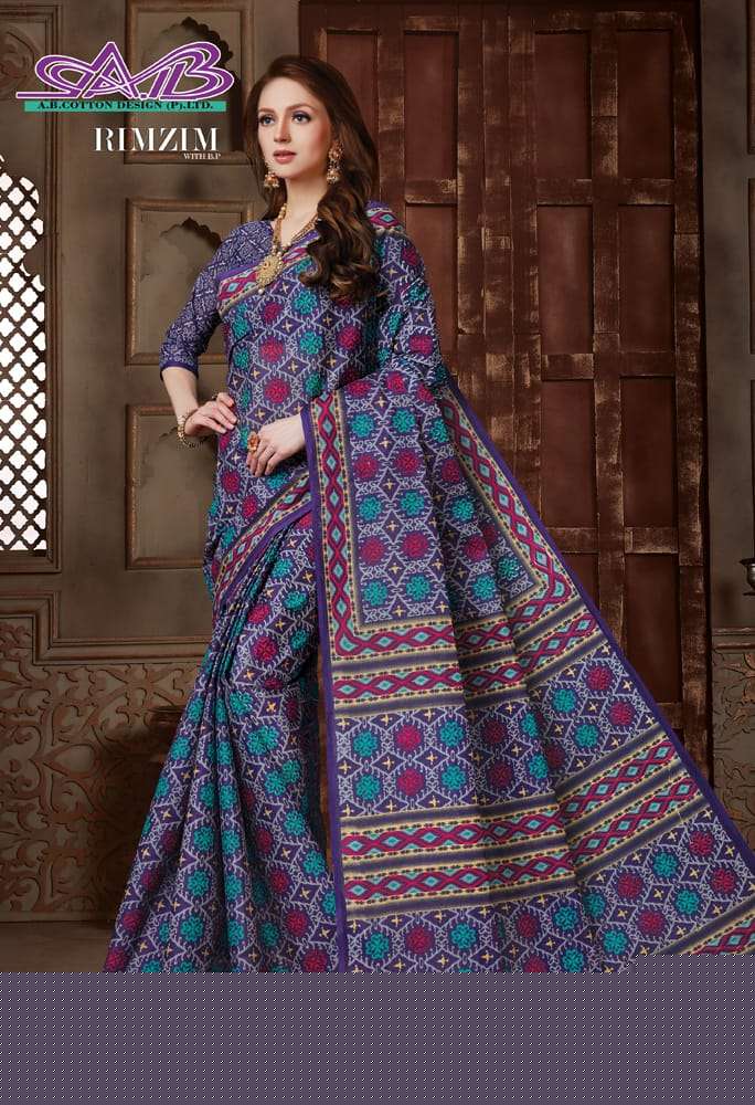 RIMZIM BY A.B FASHION 900 TO 913 SERIES INDIAN TRADITIONAL WEAR COLLECTION BEAUTIFUL STYLISH FANCY COLORFUL PARTY WEAR & OCCASIONAL WEAR MUL MUL PRINTED SAREES AT WHOLESALE PRICE