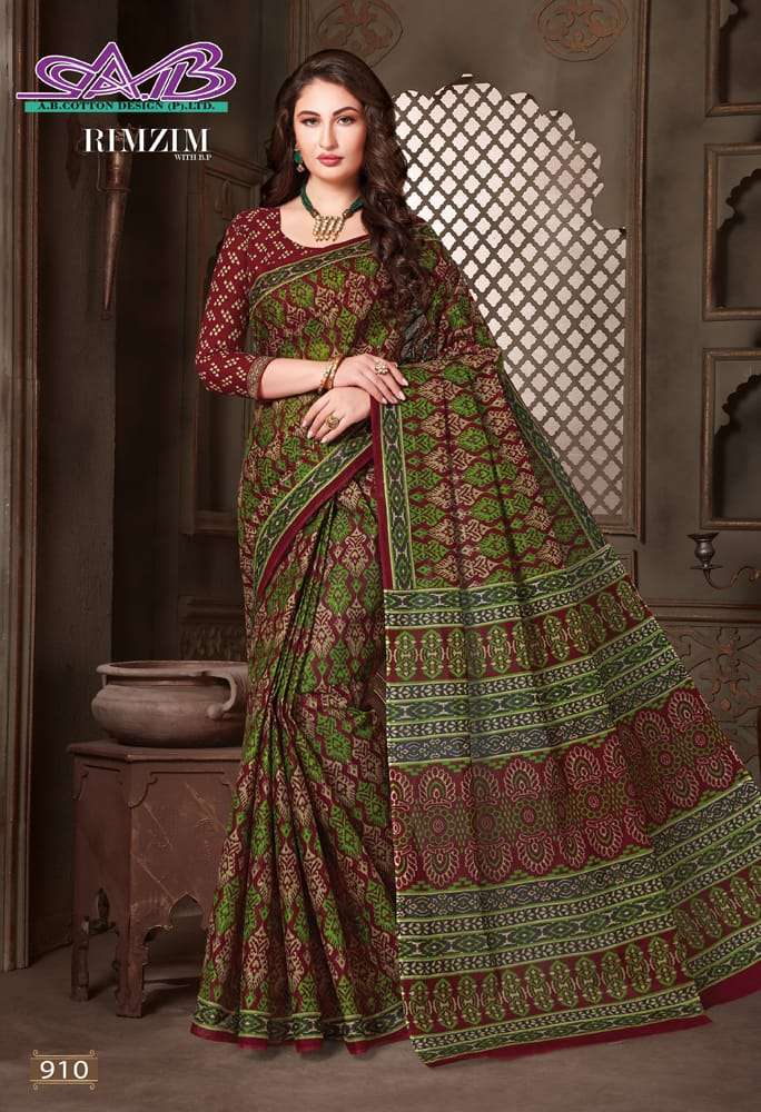 RIMZIM BY A.B FASHION 900 TO 913 SERIES INDIAN TRADITIONAL WEAR COLLECTION BEAUTIFUL STYLISH FANCY COLORFUL PARTY WEAR & OCCASIONAL WEAR MUL MUL PRINTED SAREES AT WHOLESALE PRICE