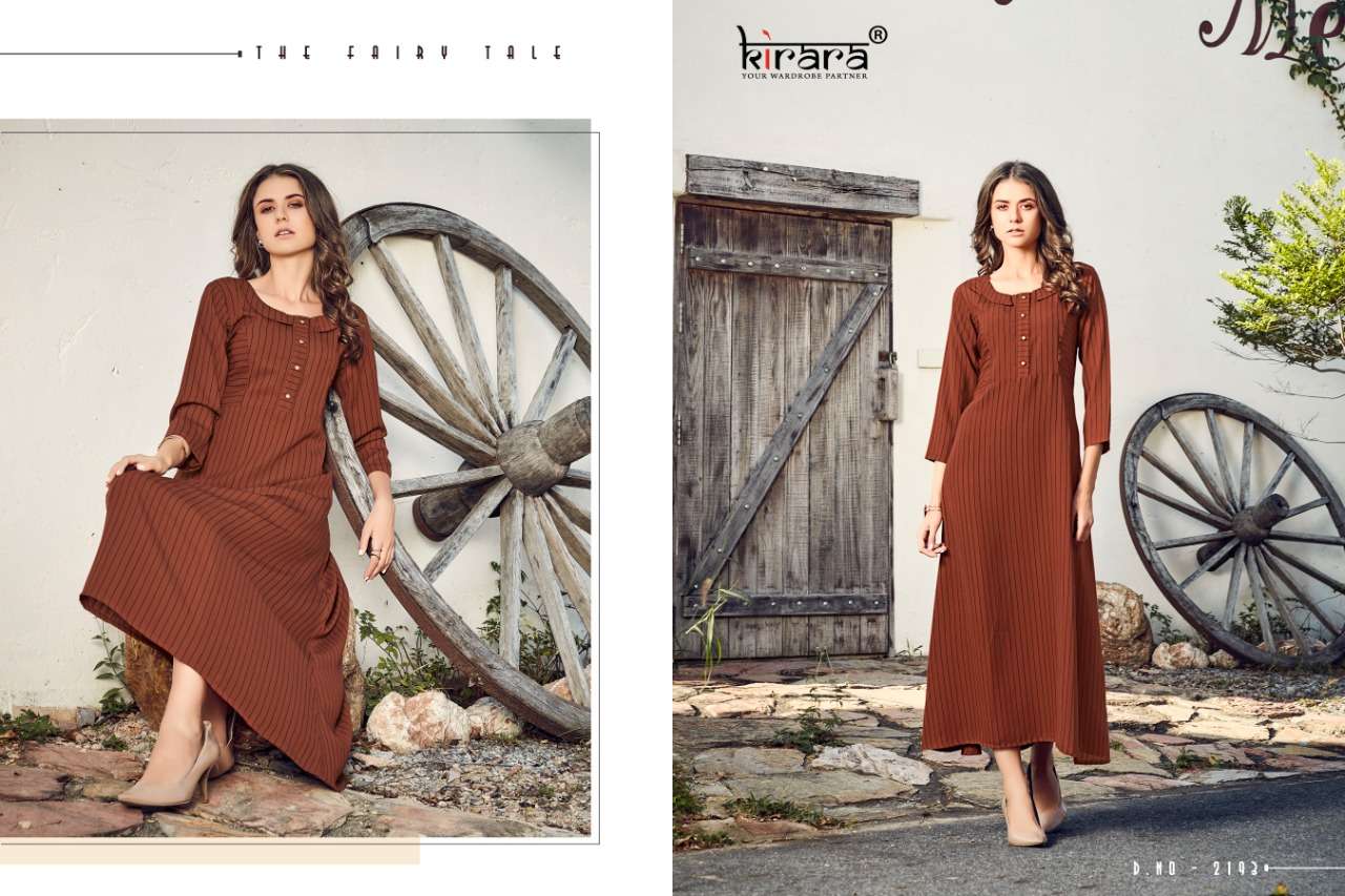 BERLIN BY KIRARA 2192 TO 2199 SERIES DESIGNER STYLISH FANCY COLORFUL CASUAL WEAR & ETHNIC WEAR INBOX PRINTED KURTIS AT WHOLESALE PRICE
