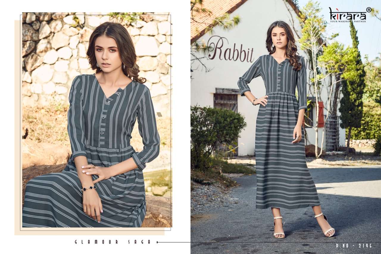 BERLIN BY KIRARA 2192 TO 2199 SERIES DESIGNER STYLISH FANCY COLORFUL CASUAL WEAR & ETHNIC WEAR INBOX PRINTED KURTIS AT WHOLESALE PRICE