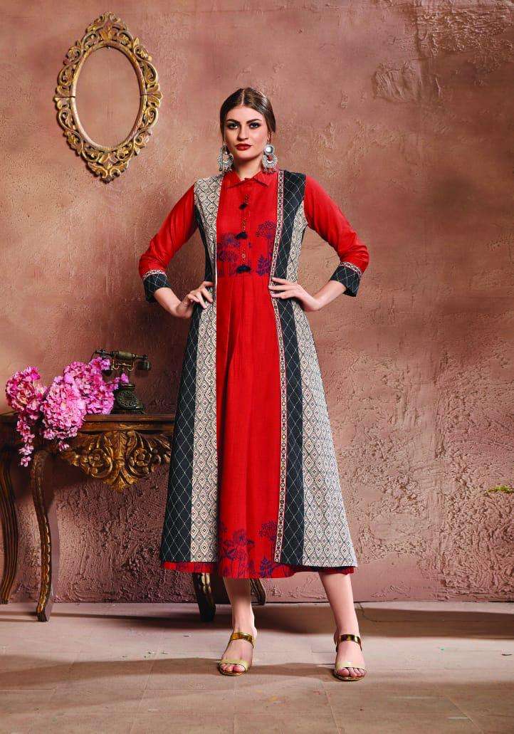SEASONS BY FEMINISTA 1211 TO 1216 SERIES BEAUTIFUL STYLISH DESIGNER PRINTED CASUAL WEAR READY TO WEAR ETHNIC WEAR COTTON FLEX DIGITAL PRINTED KURTIS WITH PALAZZO AT WHOLESALE PRICE