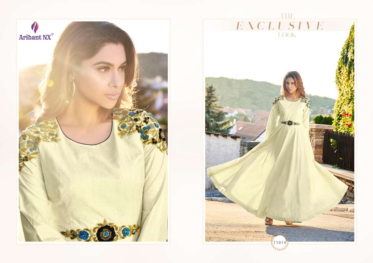 Forever Vol-2 By Arihant Designer 11009 To 11016 Series Designer Anarkali Suits Beautiful Stylish Fancy Colorful Party Wear & Occasional Wear Soft Silk Gowns At Wholesale Price