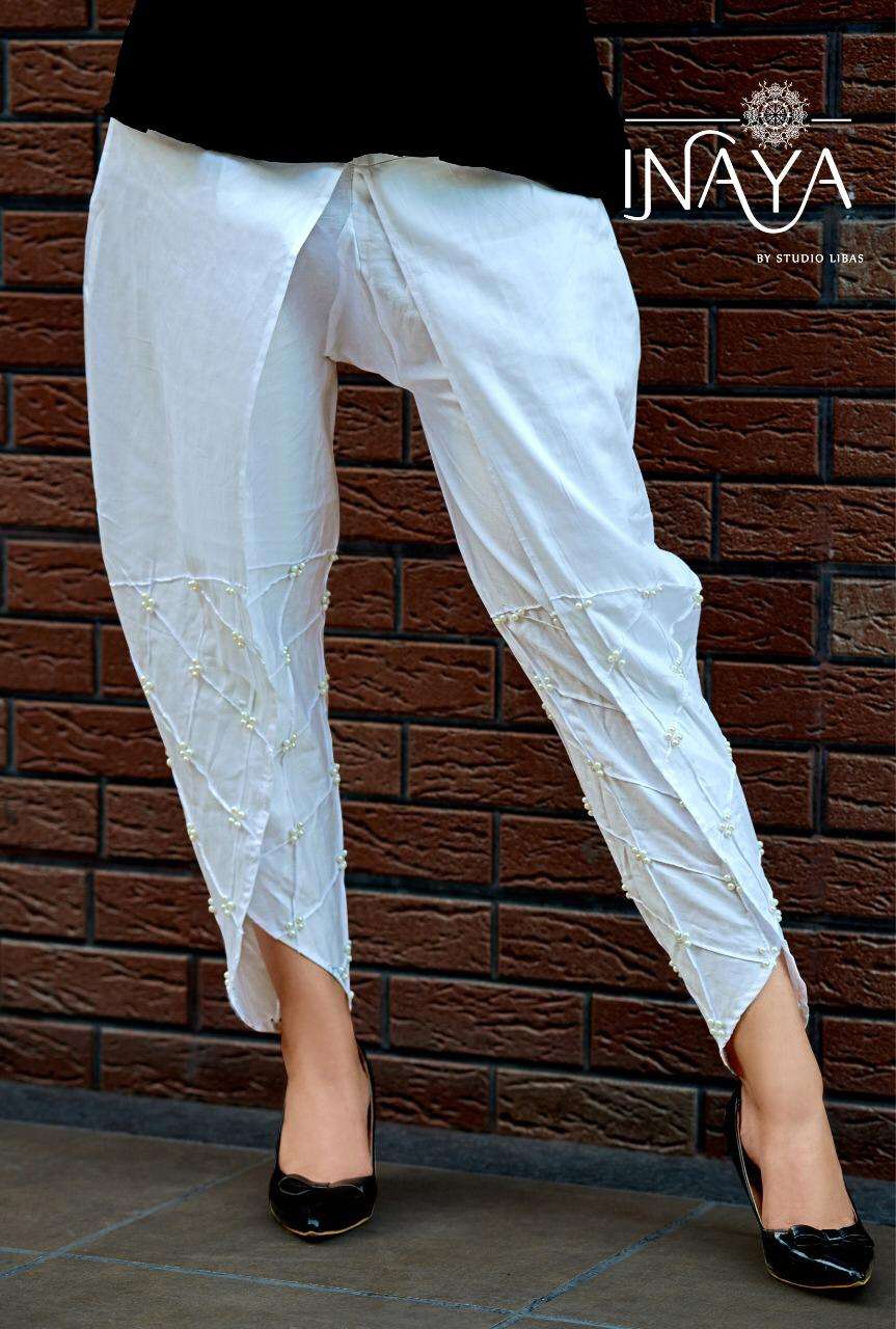 Tulip Pants Nx By Inaya Indian Traditional Wear Collection Beautiful Stylish Fancy Colorful Party Wear & Occasional Wear Cotton Satin Pants At Wholesale Price