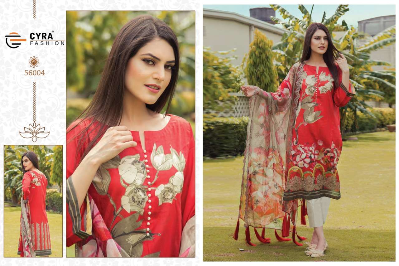 ANABIA BY CYRA FASHION 56001 TO 56006 SERIES BEAUTIFUL PAKISTANI SUITS COLORFUL STYLISH FANCY CASUAL WEAR & ETHNIC WEAR JAM COTTON WITH EMBROIDERY DRESSES AT WHOLESALE PRICE