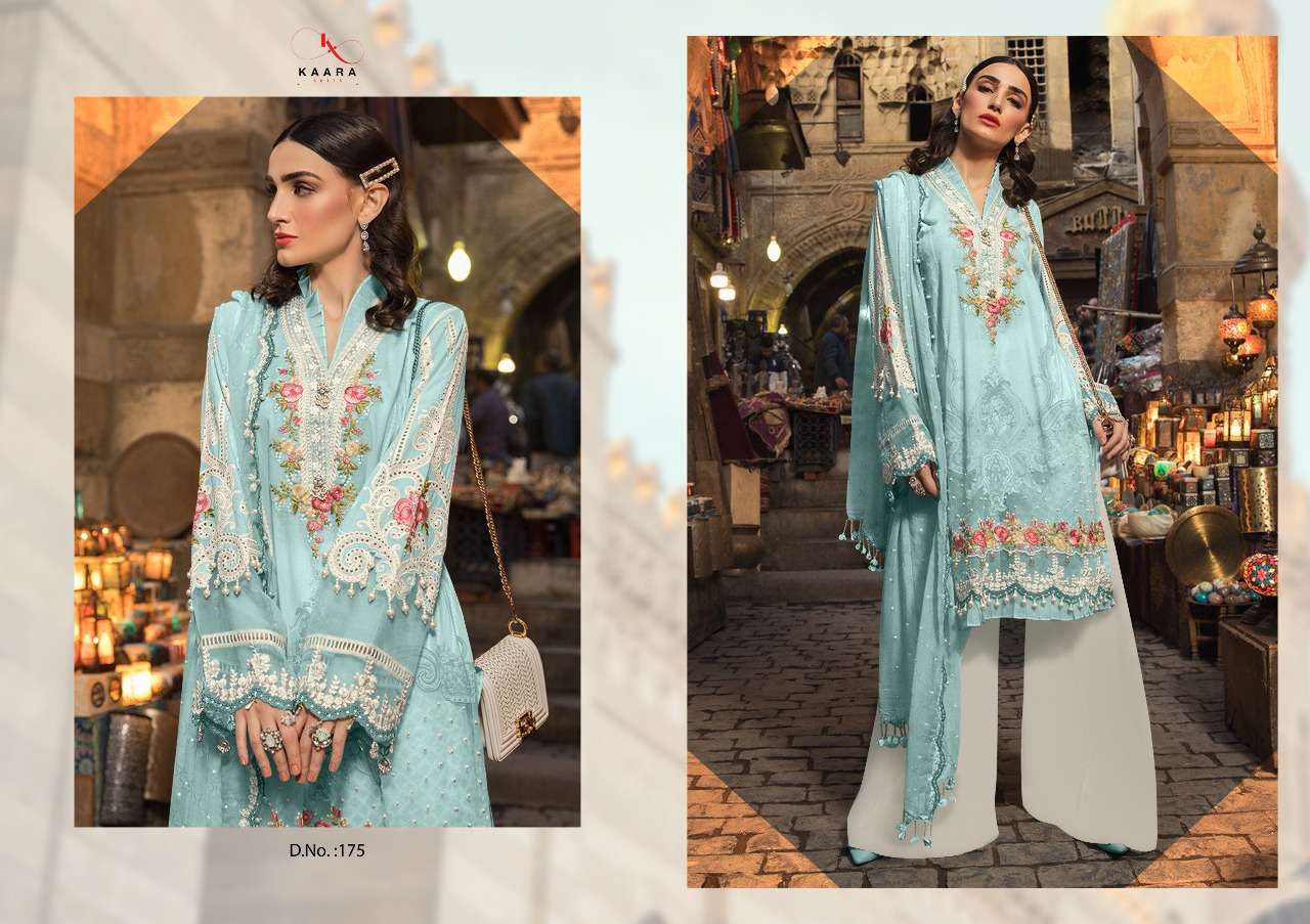 MARIYA.B LAWN 20 20 SILVER BY KAARA SUITS 7113 TO 7118 SERIES DESIGNER SHARARA SUITS BEAUTIFUL STYLISH FANCY COLORFUL PARTY WEAR & OCCASIONAL WEAR PURE COTTON DRESSES AT WHOLESALE PRICE