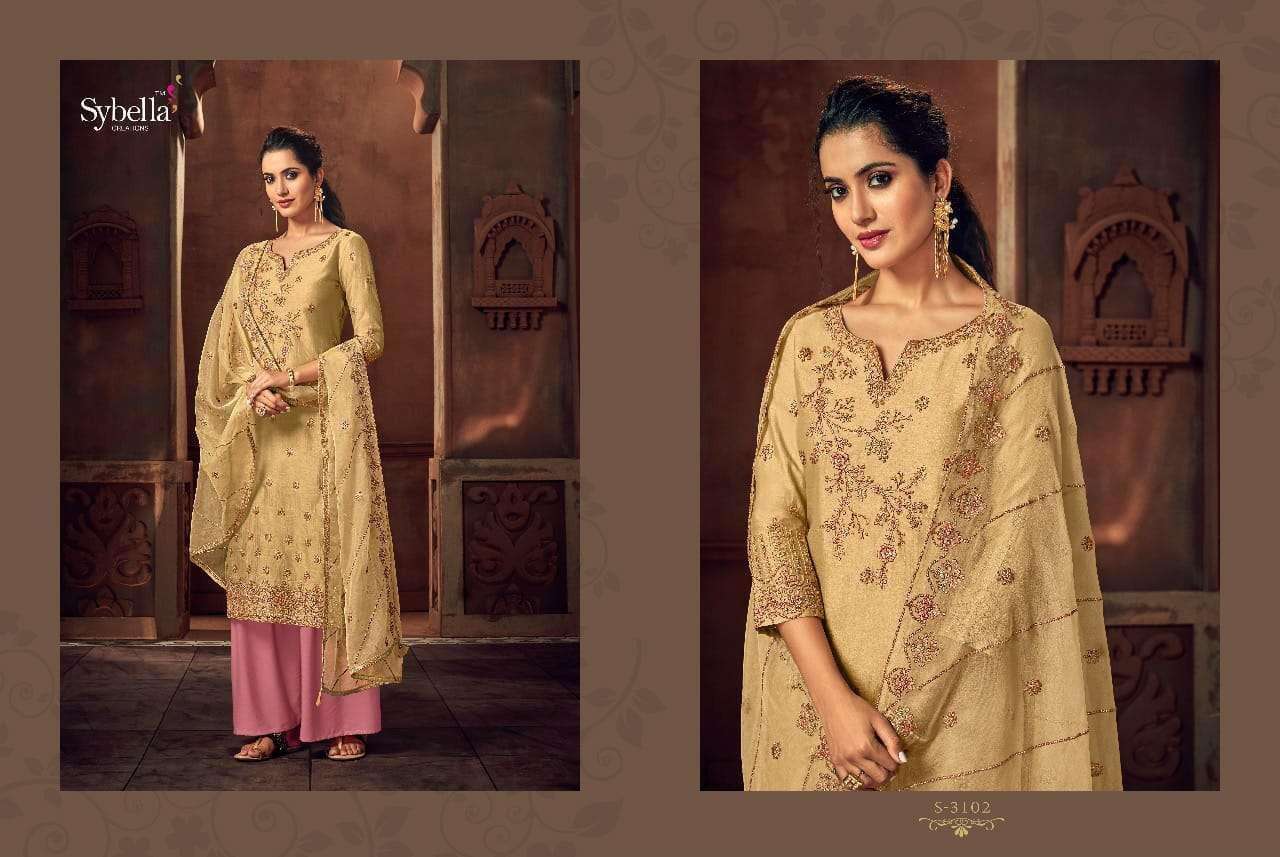 RIHANA NX BY SYBELLA 3101 TO 3105 SERIES BEAUTIFUL SUITS STYLISH FANCY COLORFUL PARTY WEAR & OCCASIONAL WEAR RASS SILK EMBROIDERED DRESSES AT WHOLESALE PRICE