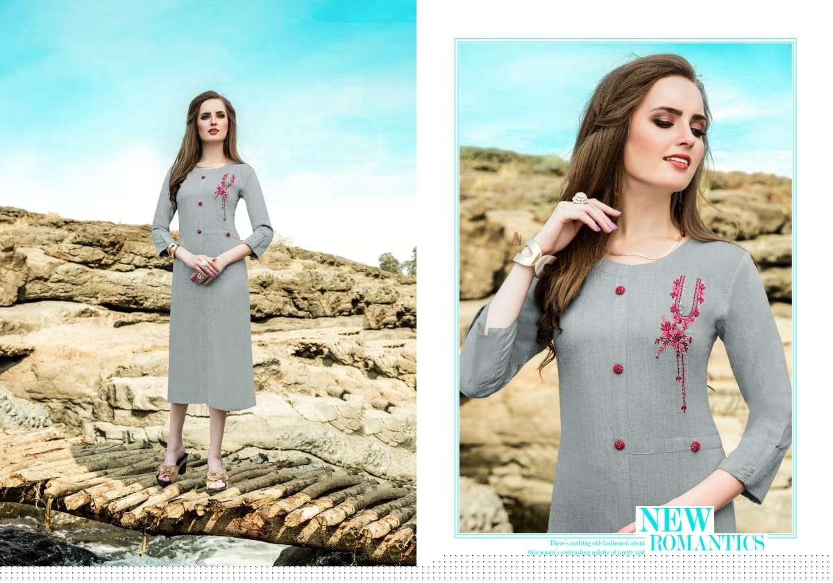 GLORY BY JPGANIYA 1001 TO 1006 SERIES BEAUTIFUL COLORFUL STYLISH FANCY CASUAL WEAR & READY TO WEAR LIQUID COTTON EMBROIDERED KURTIS AT WHOLESALE PRICE