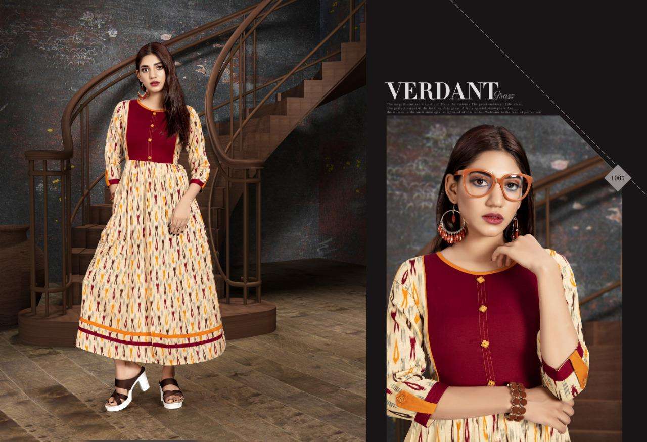 Kavya By Alishka Fashion 1001 To 1008 Series Beautiful Stylish Fancy Colorful Casual Wear & Ethnic Wear & Ready To Wear Tusar Cotton Printed Kurtis At Wholesale Price