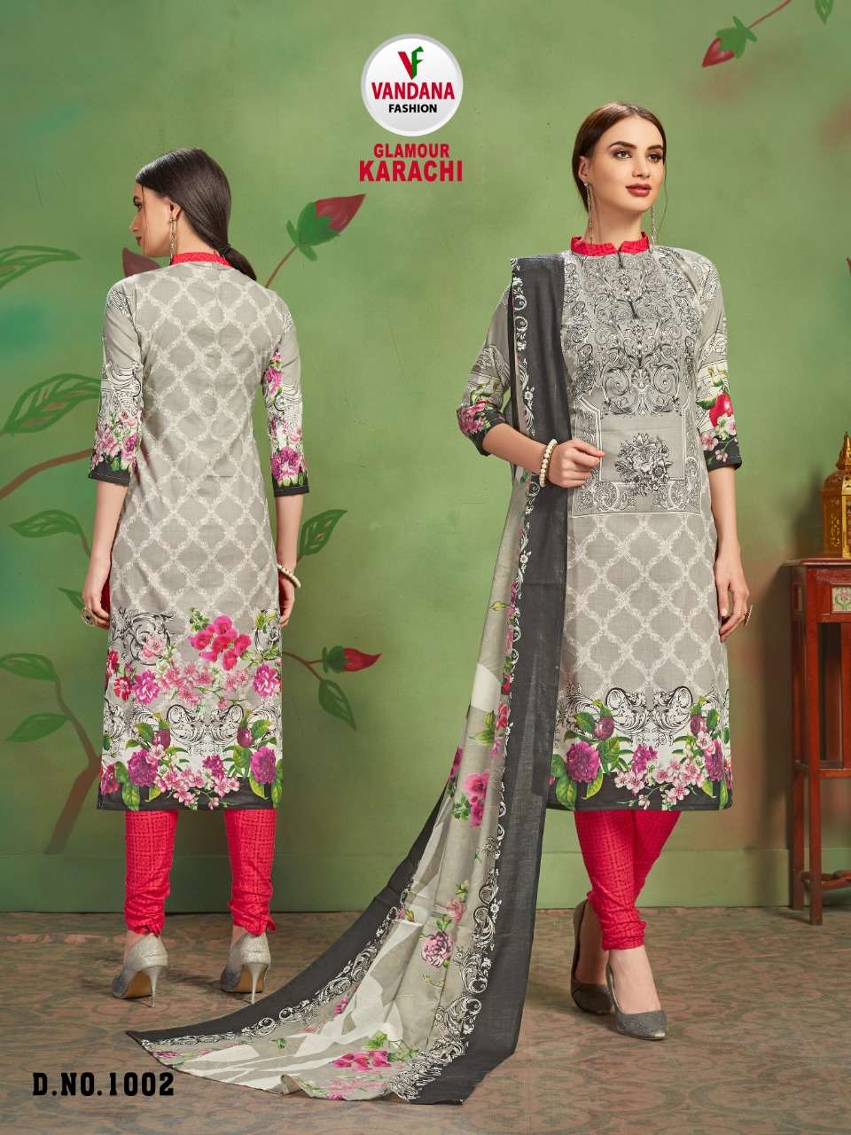 GLAMOUR KARACHI BY VANDANA 1001 TO 1012 SERIES STYLISH FANCY BEAUTIFUL COLORFUL CASUAL WEAR & ETHNIC WEAR COTTON PRINTED DRESSES AT WHOLESALE PRICE