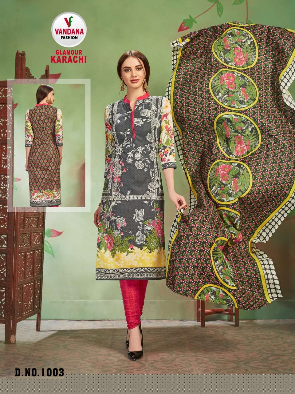 GLAMOUR KARACHI BY VANDANA 1001 TO 1012 SERIES STYLISH FANCY BEAUTIFUL COLORFUL CASUAL WEAR & ETHNIC WEAR COTTON PRINTED DRESSES AT WHOLESALE PRICE