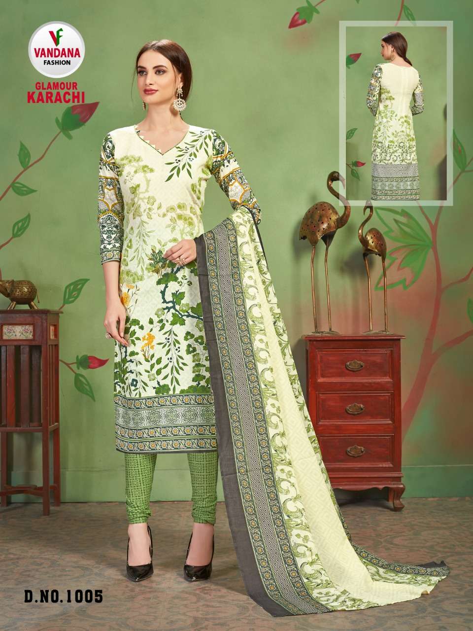 GLAMOUR KARACHI BY VANDANA 1001 TO 1012 SERIES STYLISH FANCY BEAUTIFUL COLORFUL CASUAL WEAR & ETHNIC WEAR COTTON PRINTED DRESSES AT WHOLESALE PRICE
