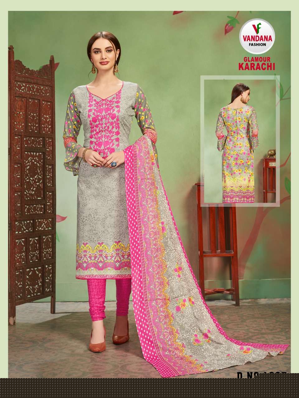 GLAMOUR KARACHI BY VANDANA 1001 TO 1012 SERIES STYLISH FANCY BEAUTIFUL COLORFUL CASUAL WEAR & ETHNIC WEAR COTTON PRINTED DRESSES AT WHOLESALE PRICE