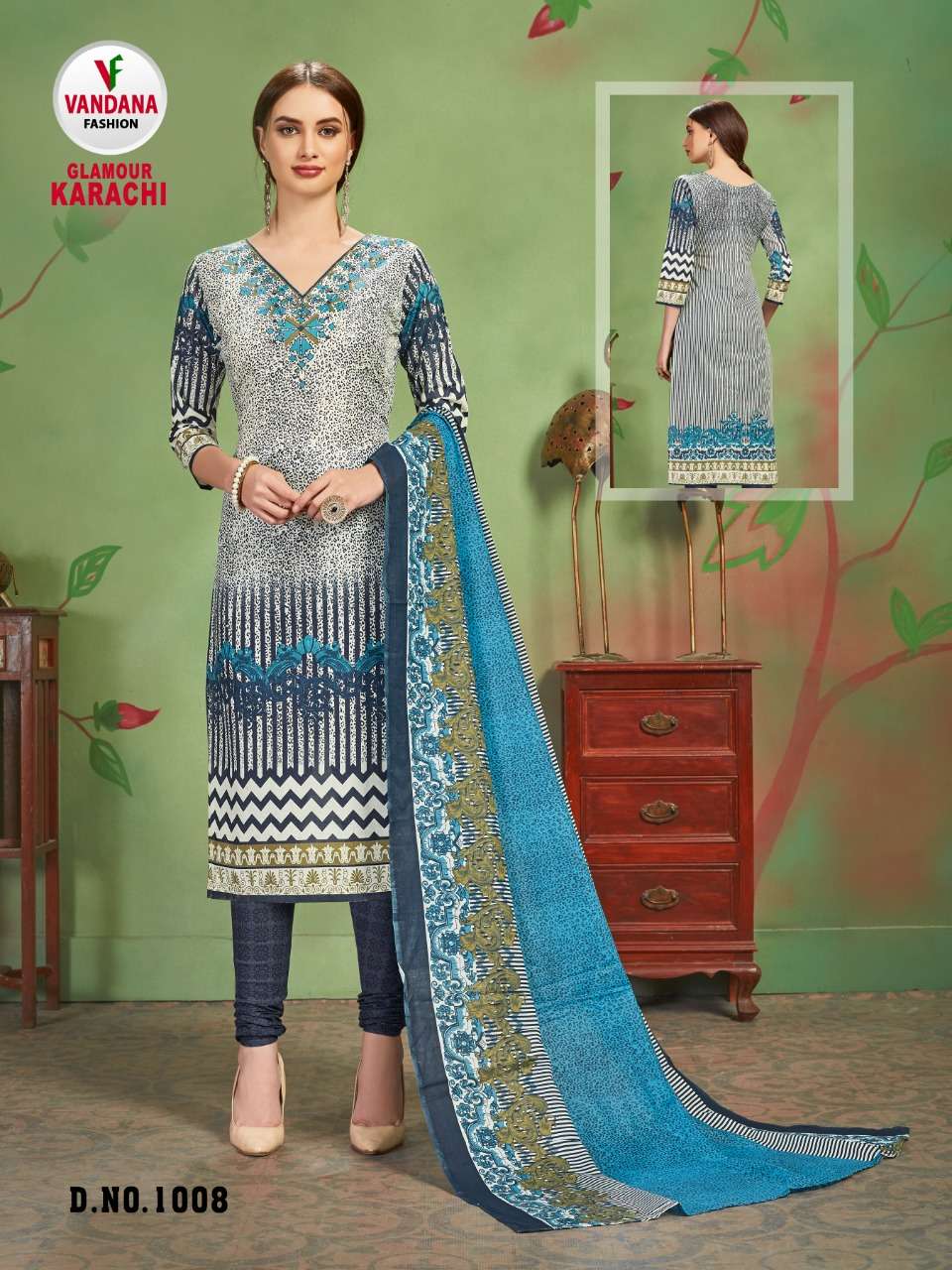 GLAMOUR KARACHI BY VANDANA 1001 TO 1012 SERIES STYLISH FANCY BEAUTIFUL COLORFUL CASUAL WEAR & ETHNIC WEAR COTTON PRINTED DRESSES AT WHOLESALE PRICE