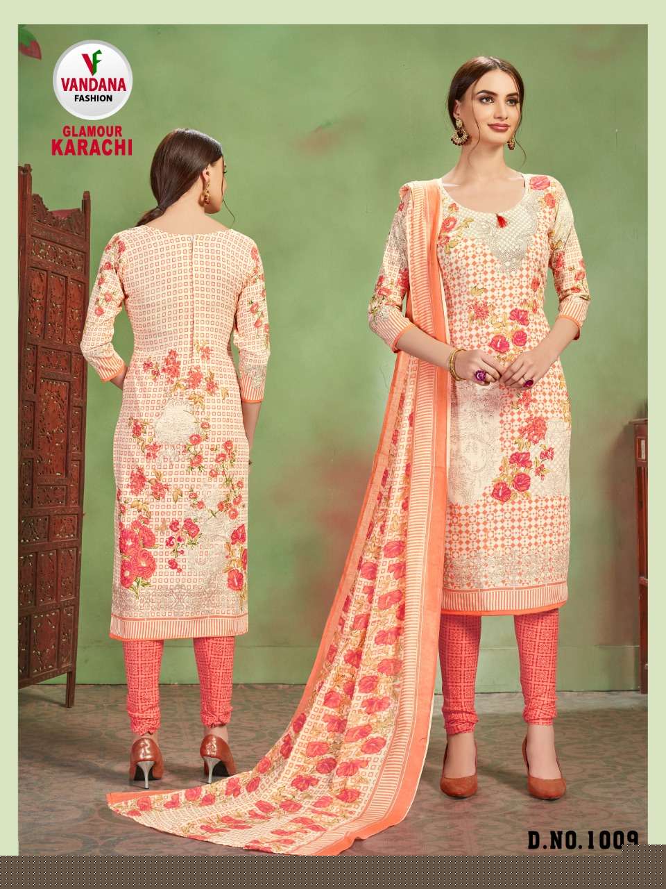 GLAMOUR KARACHI BY VANDANA 1001 TO 1012 SERIES STYLISH FANCY BEAUTIFUL COLORFUL CASUAL WEAR & ETHNIC WEAR COTTON PRINTED DRESSES AT WHOLESALE PRICE