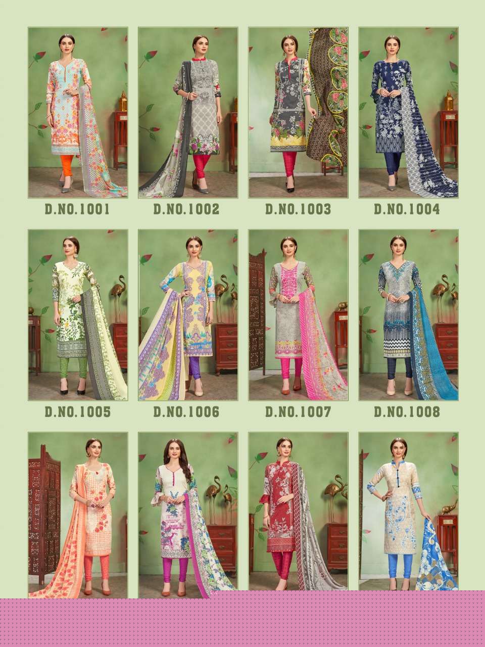 GLAMOUR KARACHI BY VANDANA 1001 TO 1012 SERIES STYLISH FANCY BEAUTIFUL COLORFUL CASUAL WEAR & ETHNIC WEAR COTTON PRINTED DRESSES AT WHOLESALE PRICE
