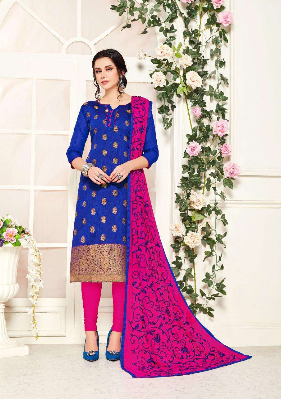 KULFI VOL-3 BY GANGOUR 3001 TO 3012 SERIES BEAUTIFUL SUITS STYLISH FANCY COLORFUL PARTY WEAR & OCCASIONAL WEAR BANARASI PRINTED DRESSES AT WHOLESALE PRICE