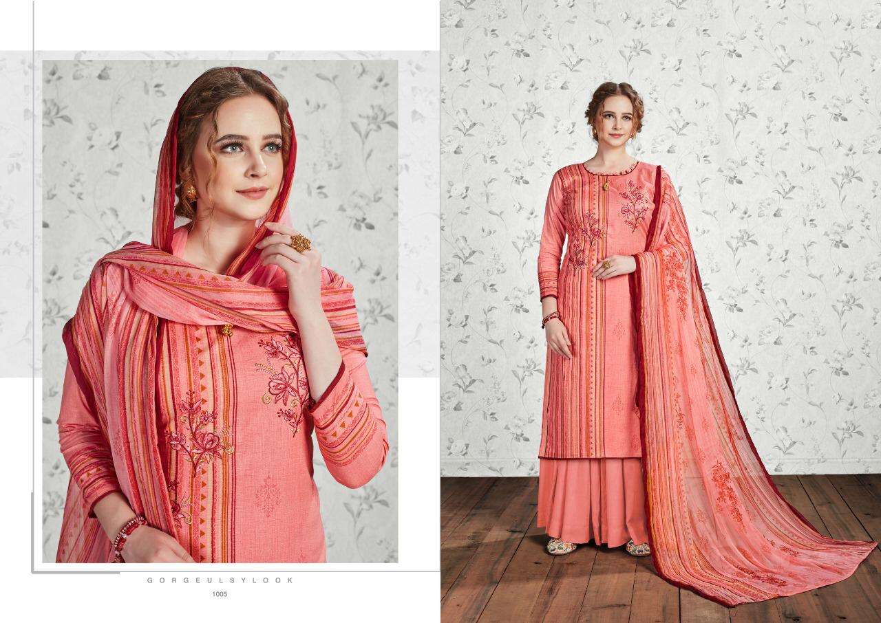ADAH BY CHANDRA FASHION 1001 TO 1008 SERIES DESIGNER FESTIVE SHARARA SUITS COLLECTION BEAUTIFUL STYLISH FANCY COLORFUL PARTY WEAR & OCCASIONAL WEAR PURE CAMBRIC COTTON PRINTED DRESSES AT WHOLESALE PRICE