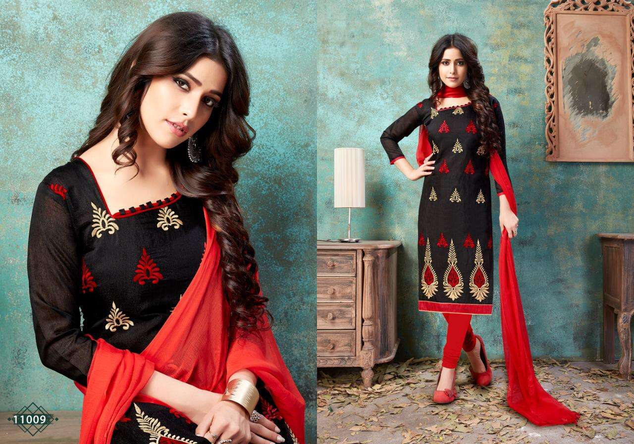 Rasili Vol-11 By Rahul Nx 11001 To 11010 Series Beautiful Winter Suits Collection Stylish Fancy Colorful Casual Wear & Ethnic Wear Chanderi Cotton Embroidery Work Dresses At Wholesale Price