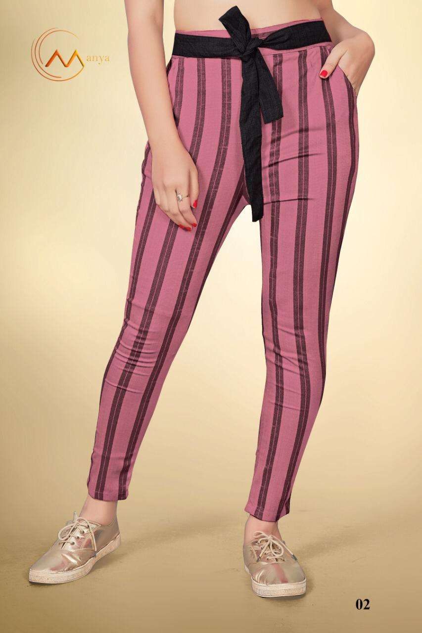 LYCRA BY MANSI FASHION 01 TO 05 SERIES BEAUTIFUL STYLISH FANCY COLORFUL PARTY WEAR & ETHNIC WEAR LYCRA PANTS AT WHOLESALE PRICE