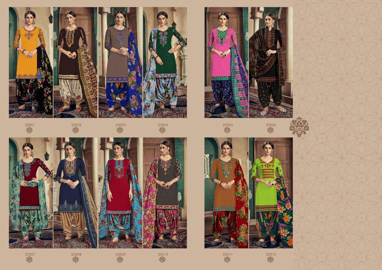 BABBY DOL VOL-20 BY JASH 20001 TO 20012 SERIES BEAUTIFUL STYLISH PATIALA SUITS FANCY COLORFUL CASUAL WEAR & ETHNIC WEAR & READY TO WEAR PURE COTTON PRINTED DRESSES AT WHOLESALE PRICE