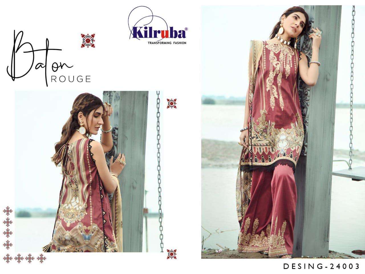 FIRDOUS LAWN COLLECTION 2020 BY KILRUBA 24001 TO 24004 SERIES PAKISTANI SUITS BEAUTIFUL FANCY COLORFUL STYLISH PARTY WEAR & OCCASIONAL WEAR LAWN DIGITAL PRINTED WITH EMBROIDERY DRESSES AT WHOLESALE PRICE
