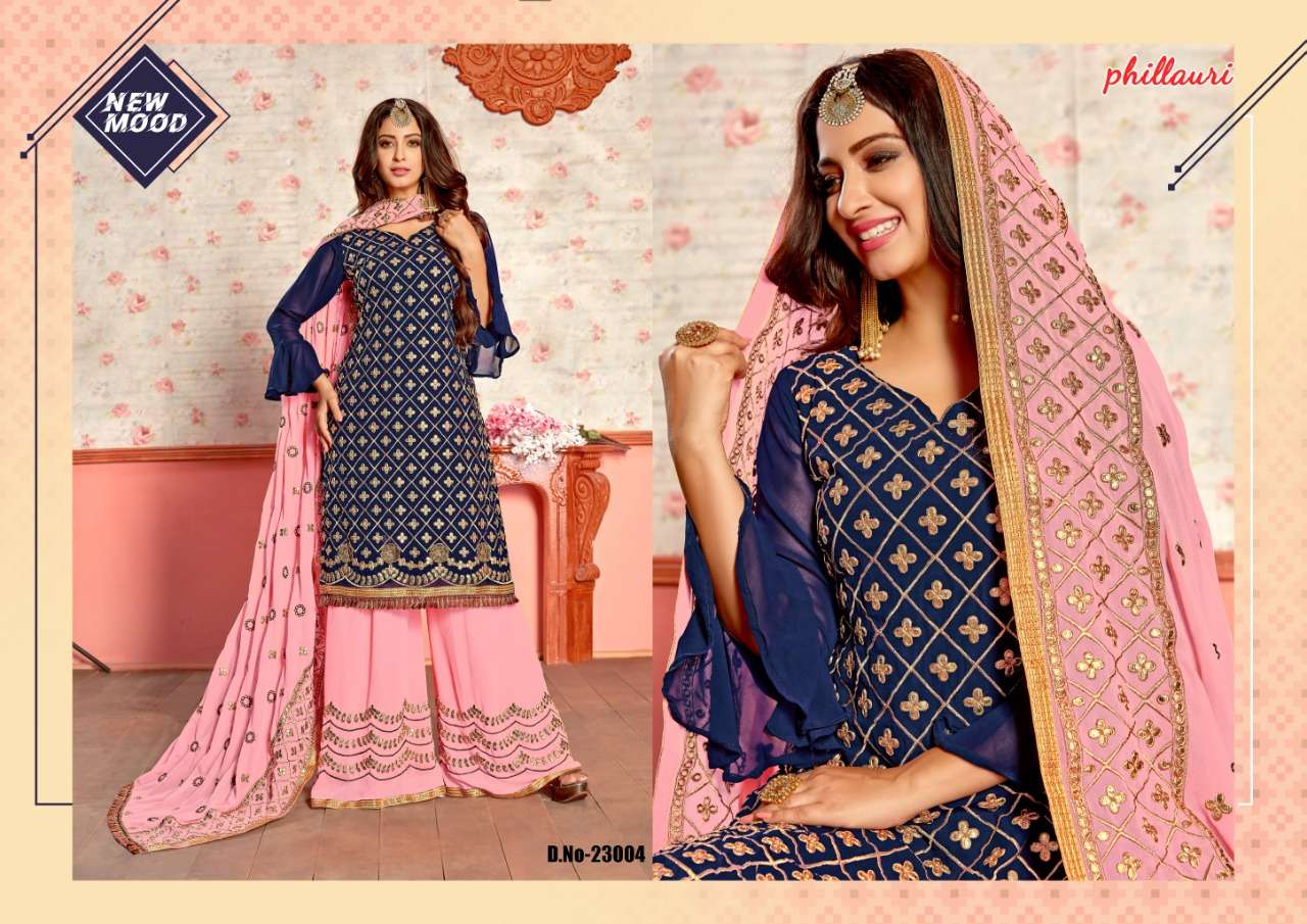 Phillauri Vol-10 By Phillauri 23001 To 23005 Series Designer Suits Beautiful Stylish Fancy Colorful Party Wear & Occasional Wear Georgette Embroidered Dresses At Wholesale Price