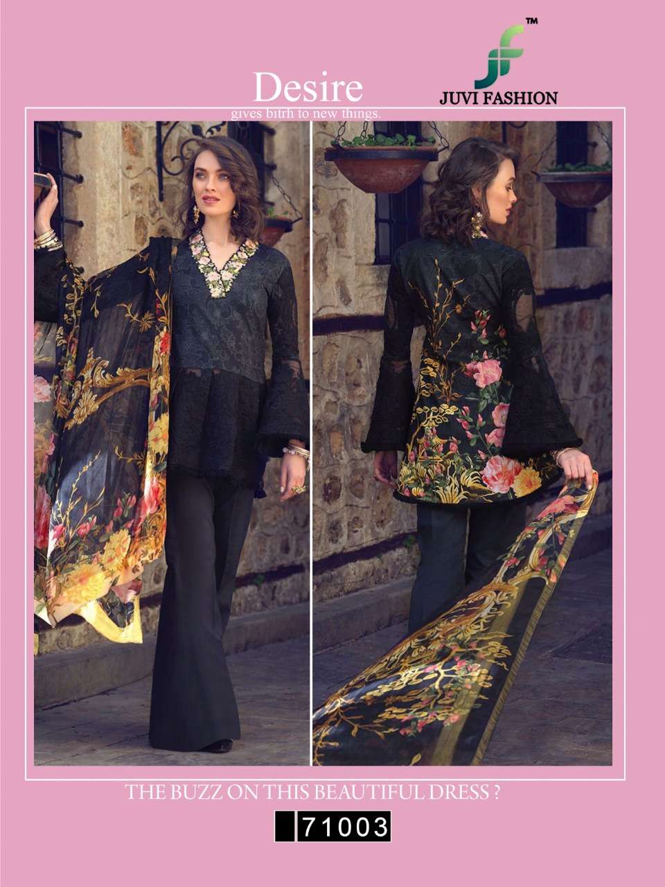SARANG VOL-2 BY JUVI FASHION 71001 TO 71005 SERIES DESIGNER PAKISTANI SUITS BEAUTIFUL FANCY STYLISH COLORFUL PARTY WEAR & OCCASIONAL WEAR PURE COTTON LAWN PRINTED DRESSES AT WHOLESALE PRICE