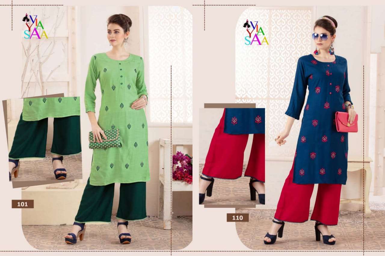MASTII BY VIYASSA 01 TO 10 SERIES BEAUTIFUL COLORFUL STYLISH FANCY CASUAL WEAR & ETHNIC WEAR & READY TO WEAR RAYON SLUB KURTIS AT WHOLESALE PRICE