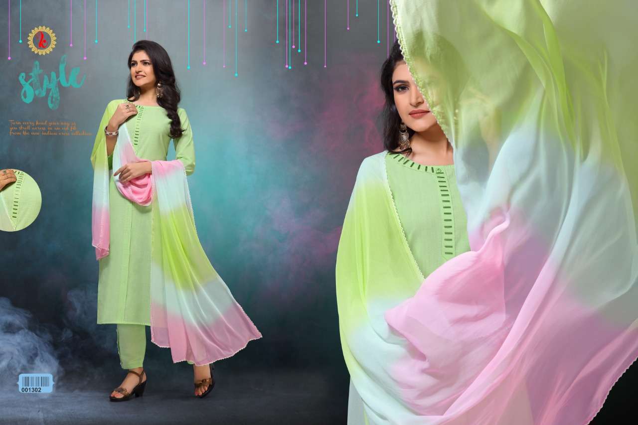 PASTEL BY KARNIKA 1301 TO 1306 SERIES BEAUTIFUL SUITS STYLISH FANCY COLORFUL PARTY WEAR & ETHNIC WEAR COTTON WHITE ROSE DRESSES AT WHOLESALE PRICE