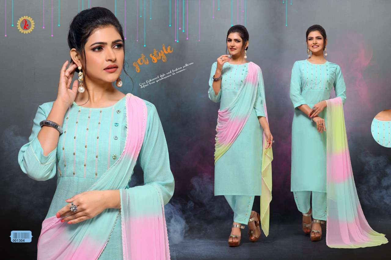 PASTEL BY KARNIKA 1301 TO 1306 SERIES BEAUTIFUL SUITS STYLISH FANCY COLORFUL PARTY WEAR & ETHNIC WEAR COTTON WHITE ROSE DRESSES AT WHOLESALE PRICE