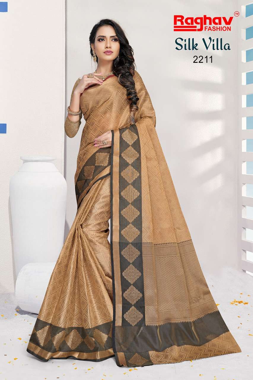 SILK VILLA BY RAGHAV FASHION 2209 TO 2216 SERIES INDIAN TRADITIONAL WEAR COLLECTION BEAUTIFUL STYLISH FANCY COLORFUL PARTY WEAR & OCCASIONAL WEAR RUCHI COTTON SAREES AT WHOLESALE PRICE
