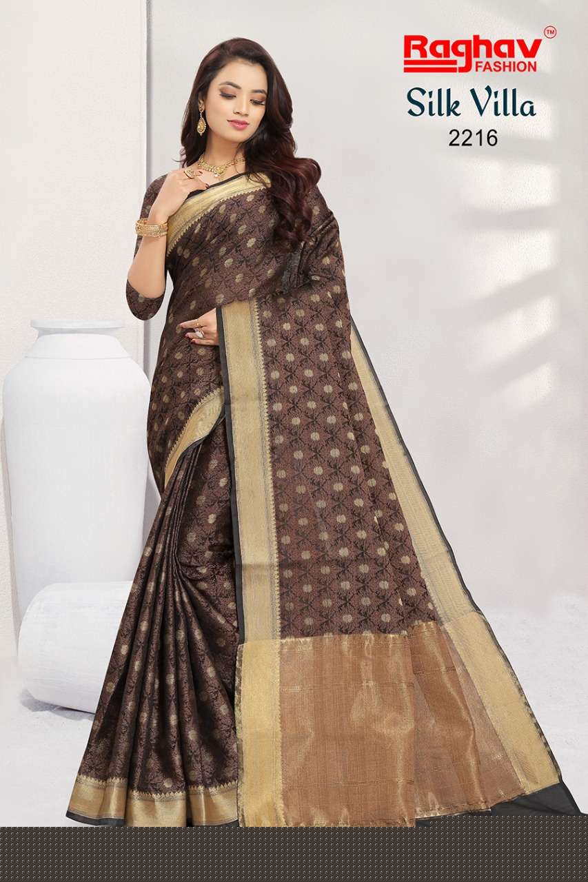 SILK VILLA BY RAGHAV FASHION 2209 TO 2216 SERIES INDIAN TRADITIONAL WEAR COLLECTION BEAUTIFUL STYLISH FANCY COLORFUL PARTY WEAR & OCCASIONAL WEAR RUCHI COTTON SAREES AT WHOLESALE PRICE