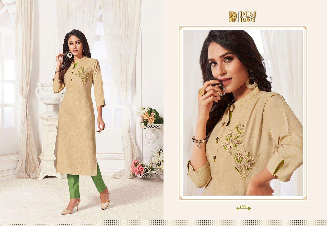 FEMISTA BY DESI ROOT 1001 TO 1008 SERIES BEAUTIFUL COLORFUL STYLISH FANCY CASUAL WEAR & ETHNIC WEAR & READY TO WEAR LAFER LINEN PRINTED KURTIS AT WHOLESALE PRICE