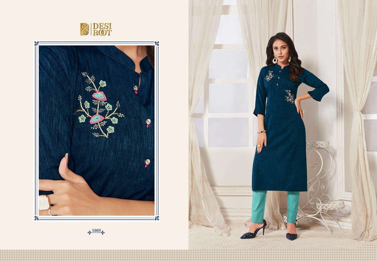 FEMISTA BY DESI ROOT 1001 TO 1008 SERIES BEAUTIFUL COLORFUL STYLISH FANCY CASUAL WEAR & ETHNIC WEAR & READY TO WEAR LAFER LINEN PRINTED KURTIS AT WHOLESALE PRICE