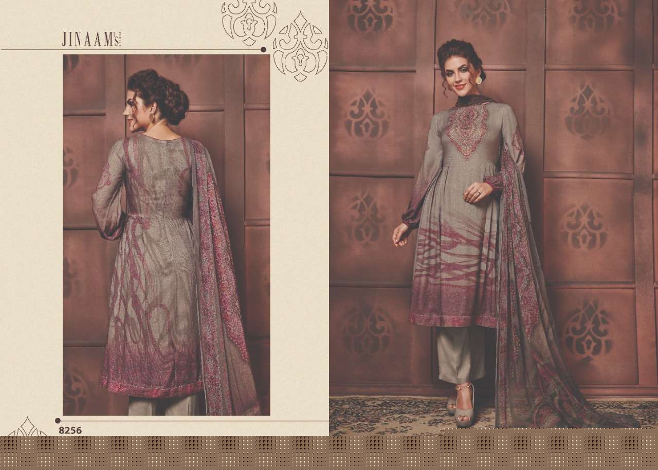 ELISSA BY JINAAM DRESSES 8256 TO 8261 SERIES BEAUTIFUL SUITS STYLISH FANCY COLORFUL PARTY WEAR & ETHNIC WEAR COTTON SATIN DIGITAL PRINTED DRESSES AT WHOLESALE PRICE