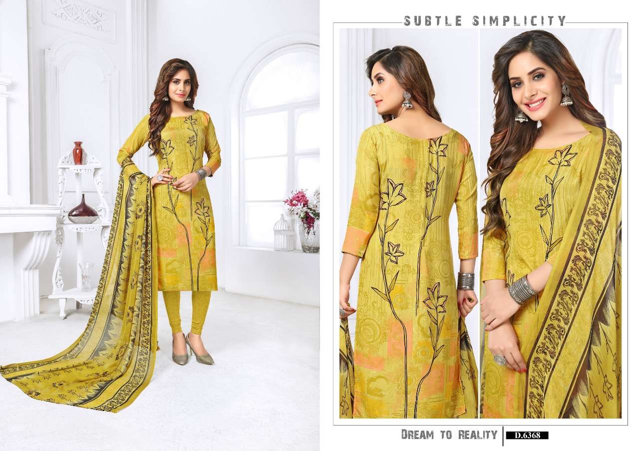 VIVID PRO BY VISHNU PRINTS 6361 TO 6372 SERIES BEAUTIFUL SUITS STYLISH FANCY COLORFUL PARTY WEAR & ETHNIC WEAR FRENCH PRINTED DRESSES AT WHOLESALE PRICE