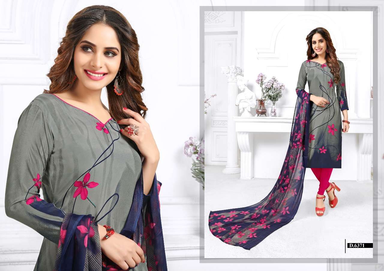 VIVID PRO BY VISHNU PRINTS 6361 TO 6372 SERIES BEAUTIFUL SUITS STYLISH FANCY COLORFUL PARTY WEAR & ETHNIC WEAR FRENCH PRINTED DRESSES AT WHOLESALE PRICE