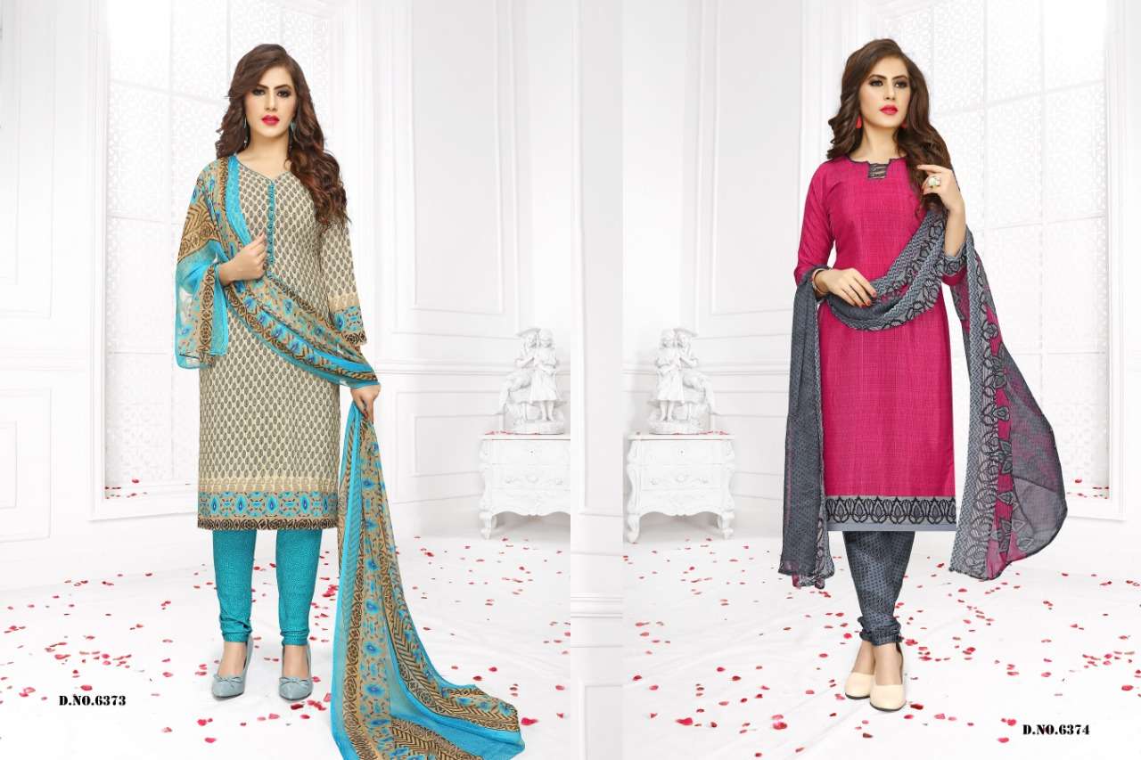 VIVID VOL-15 BY VISHNU PRINTS 6373 TO 6384 SERIES BEAUTIFUL SUITS STYLISH FANCY COLORFUL PARTY WEAR & ETHNIC WEAR FRENCH PRINTED DRESSES AT WHOLESALE PRICE