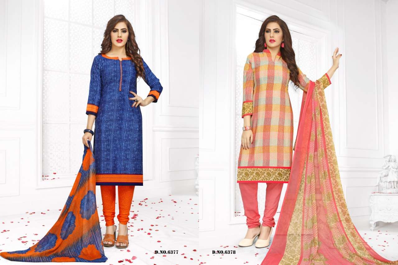 VIVID VOL-15 BY VISHNU PRINTS 6373 TO 6384 SERIES BEAUTIFUL SUITS STYLISH FANCY COLORFUL PARTY WEAR & ETHNIC WEAR FRENCH PRINTED DRESSES AT WHOLESALE PRICE