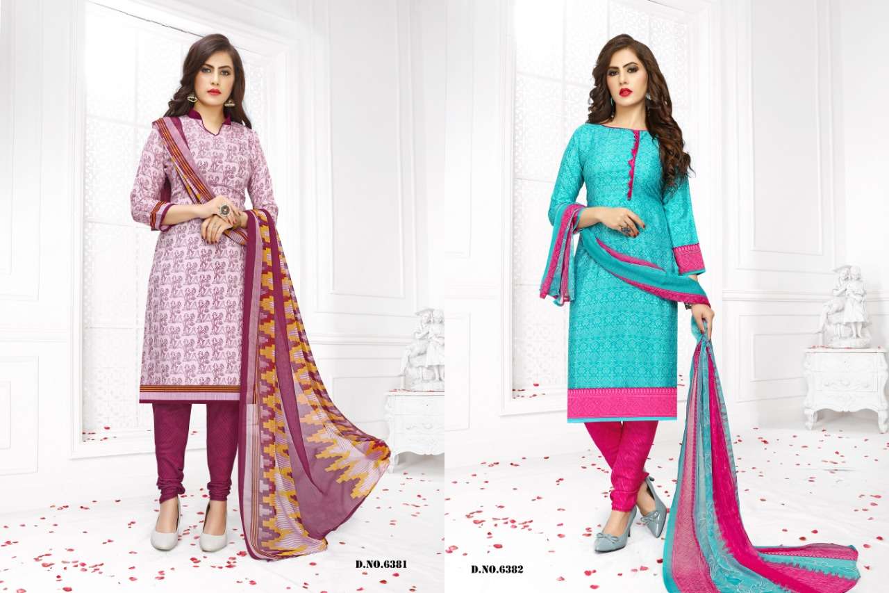 VIVID VOL-15 BY VISHNU PRINTS 6373 TO 6384 SERIES BEAUTIFUL SUITS STYLISH FANCY COLORFUL PARTY WEAR & ETHNIC WEAR FRENCH PRINTED DRESSES AT WHOLESALE PRICE