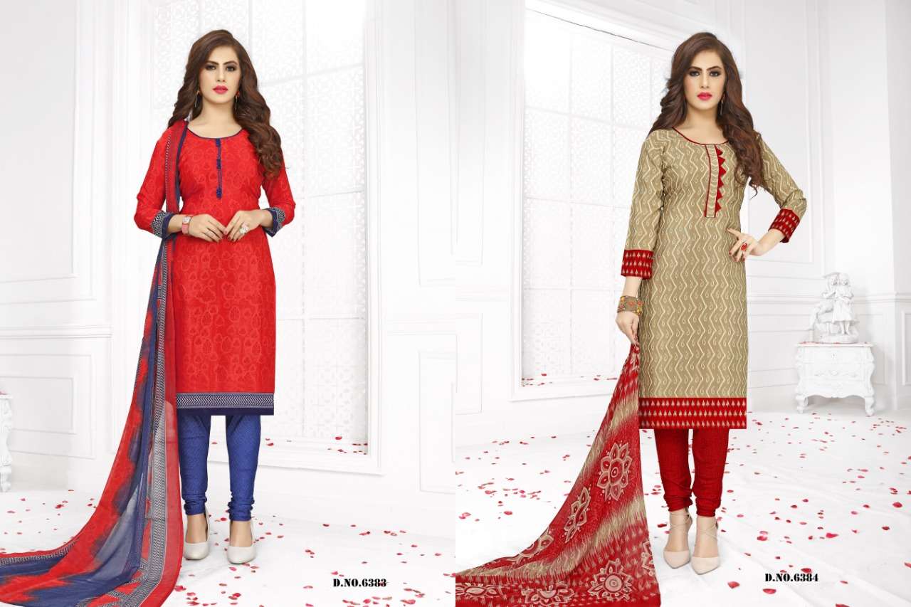 VIVID VOL-15 BY VISHNU PRINTS 6373 TO 6384 SERIES BEAUTIFUL SUITS STYLISH FANCY COLORFUL PARTY WEAR & ETHNIC WEAR FRENCH PRINTED DRESSES AT WHOLESALE PRICE