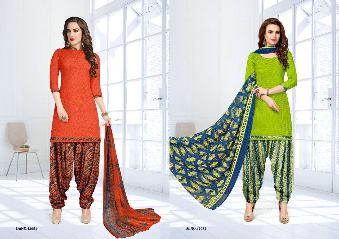 SILK AND SHINE BY VISHNU PRINTS 42049 TO 42060 SERIES BEAUTIFUL SUITS STYLISH FANCY COLORFUL PARTY WEAR & ETHNIC WEAR GLAZE COTTON PRINTED DRESSES AT WHOLESALE PRICE